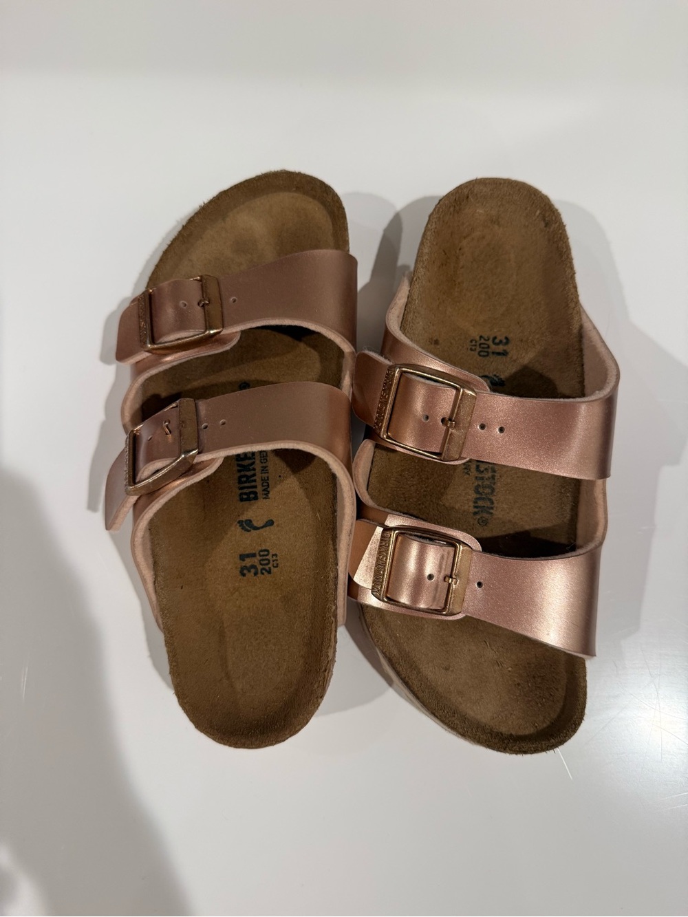 Kids Birkenstock Sandals in Rose Gold - Picture 1 of 4